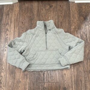 Lululemon Oversized Quilted Scuba 1/2 Zip Pullover XS/SM